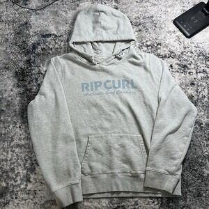 Ripcurl Men's Vintage Pullover Hoodie Surf Grey, Size XL